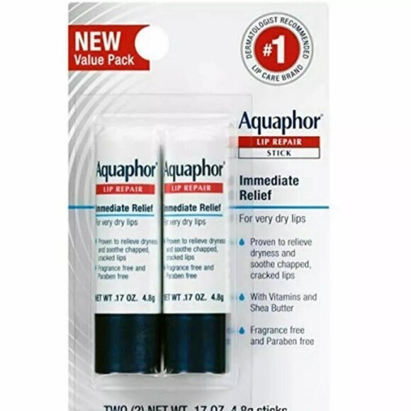 Aquaphor Other - Aquaphor Lip Repair Stick Soothes Dry Chapped Lips 2 x 0.17 Oz. Sticks